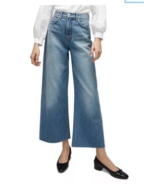 Veronica Beard- SZ 28 Taylor Wide Leg Crop High-Waist Jeans